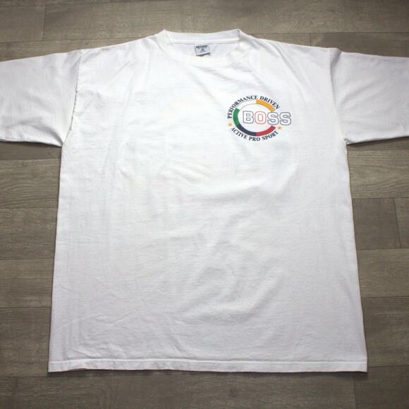 Vintage BOSS Active Pro Sport Men's T-Shirt Size XL Made In USA - Picture 3 of 6